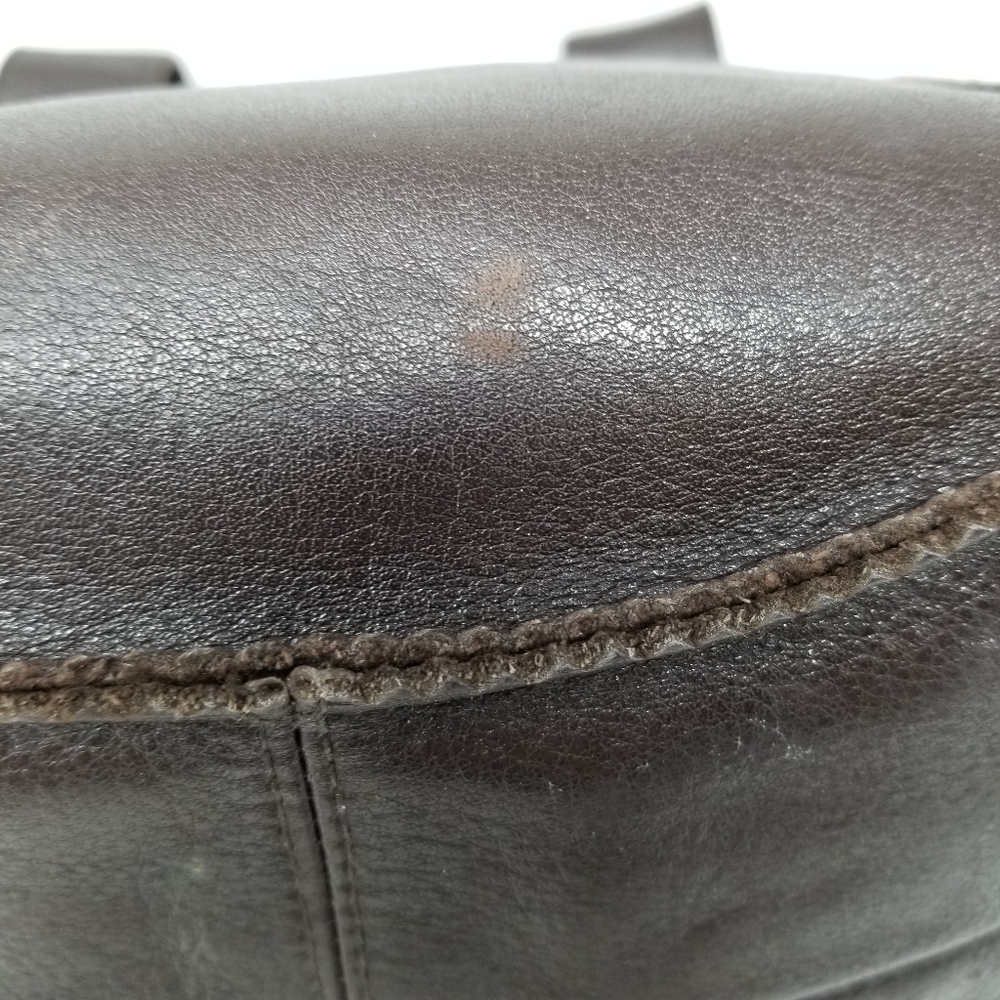 Wilsons Leather Shoulder Bag Magnetic Snap Closure Double Strap Brown Soft - Picture 9 of 16
